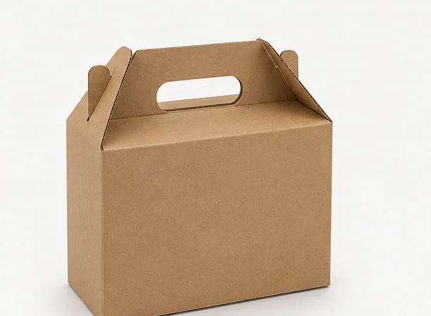 Custom die-cut corrugated box manufactured by Timepack