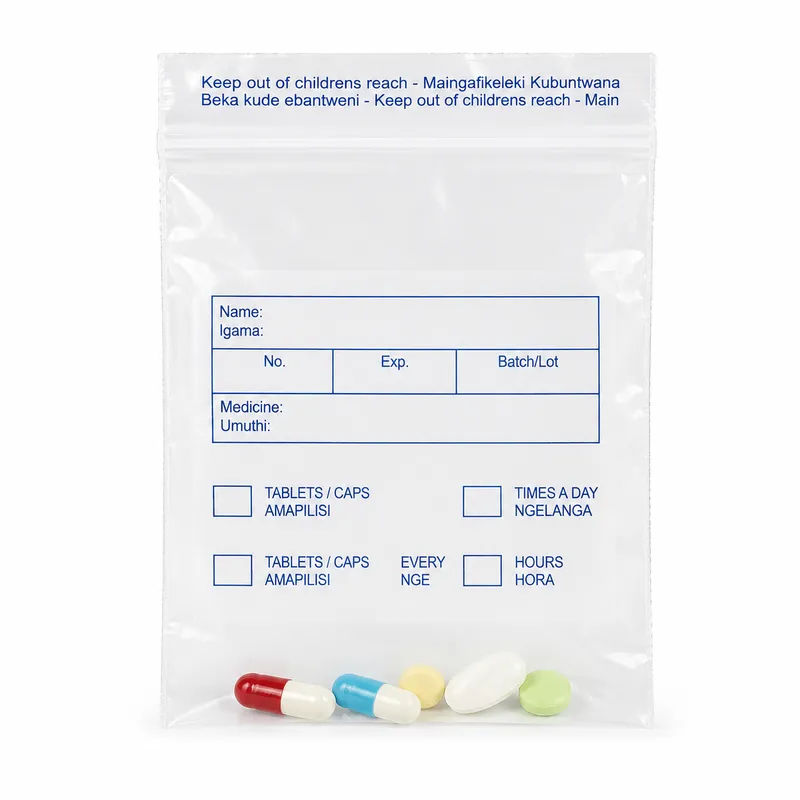 Mini Grip Pharmacy Bags - LDPE
